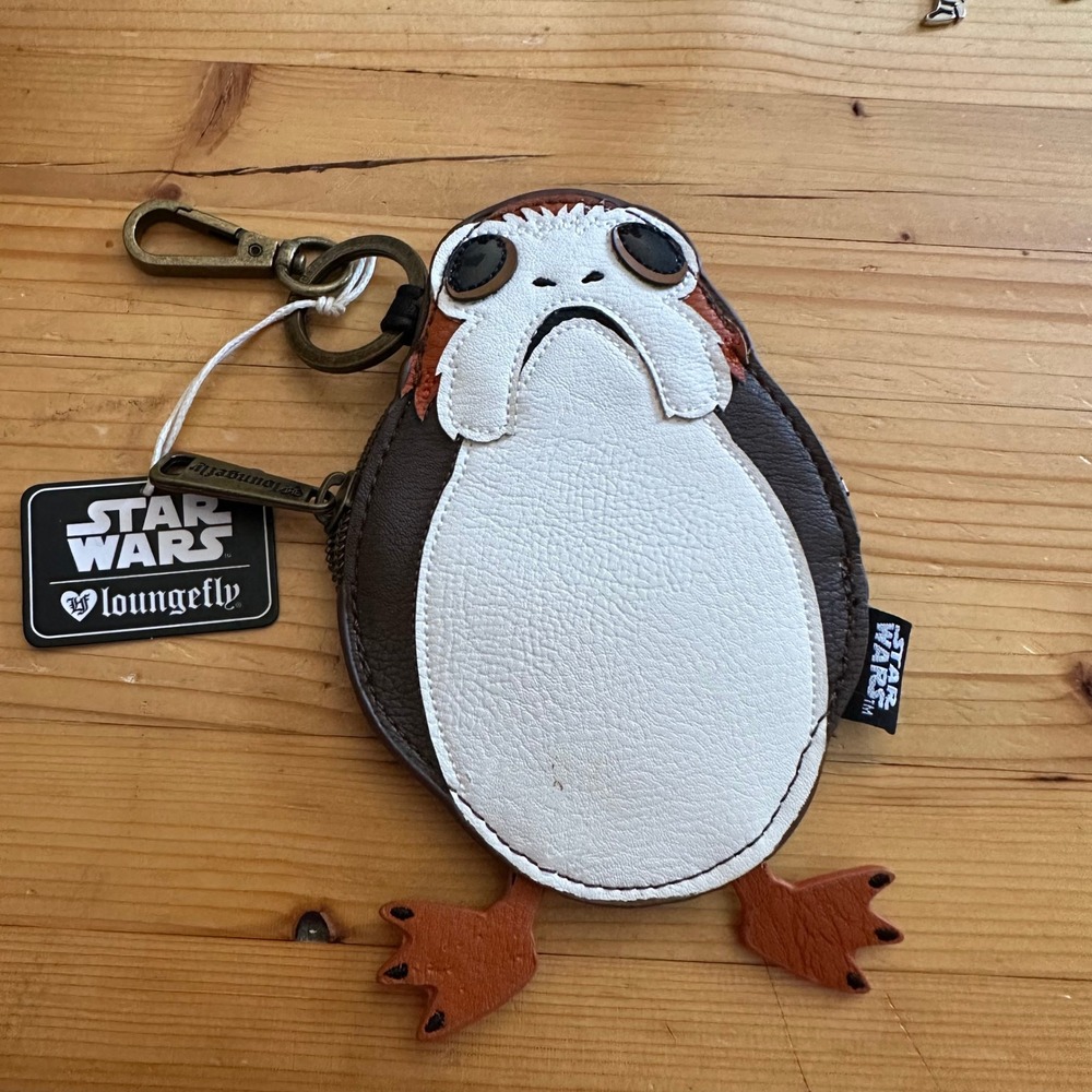 Loungefly Star Wars Porg Coin Bag Pouch Keychain New With Tags